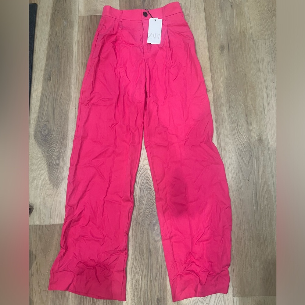 Zara wide leg tailored trousers